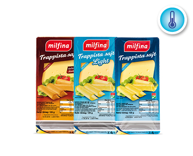 Milsina szeletelt light trappista sajt 125g